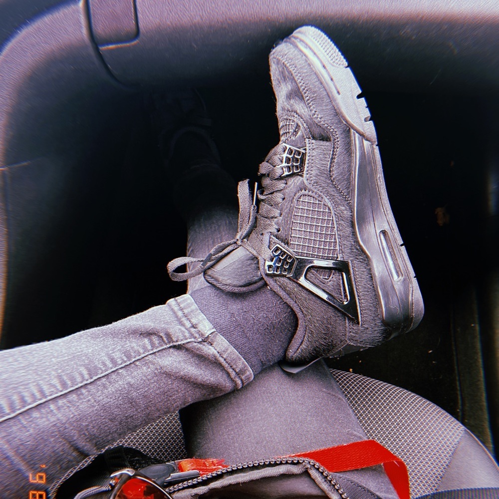 JORDAN IV — special edition Olivia Kim women’s only 🥷🏻🥷🏻🥷🏻 black on black